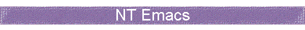 NT Emacs